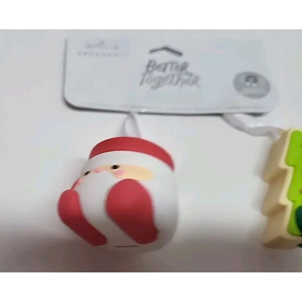 Hallmark‎ Christmas Ornaments Better Together Santa Milk & Tree Cookie New